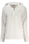 FREDDY WOMEN'S WHITE ZIP-UP SWEATSHIRT