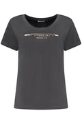 FREDDY WOMEN'S SHORT-SLEEVE T-SHIRT BLACK