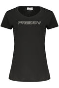 FREDDY WOMEN'S SHORT-SLEEVE T-SHIRT BLACK