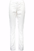 GANT WOMEN'S WHITE TROUSERS