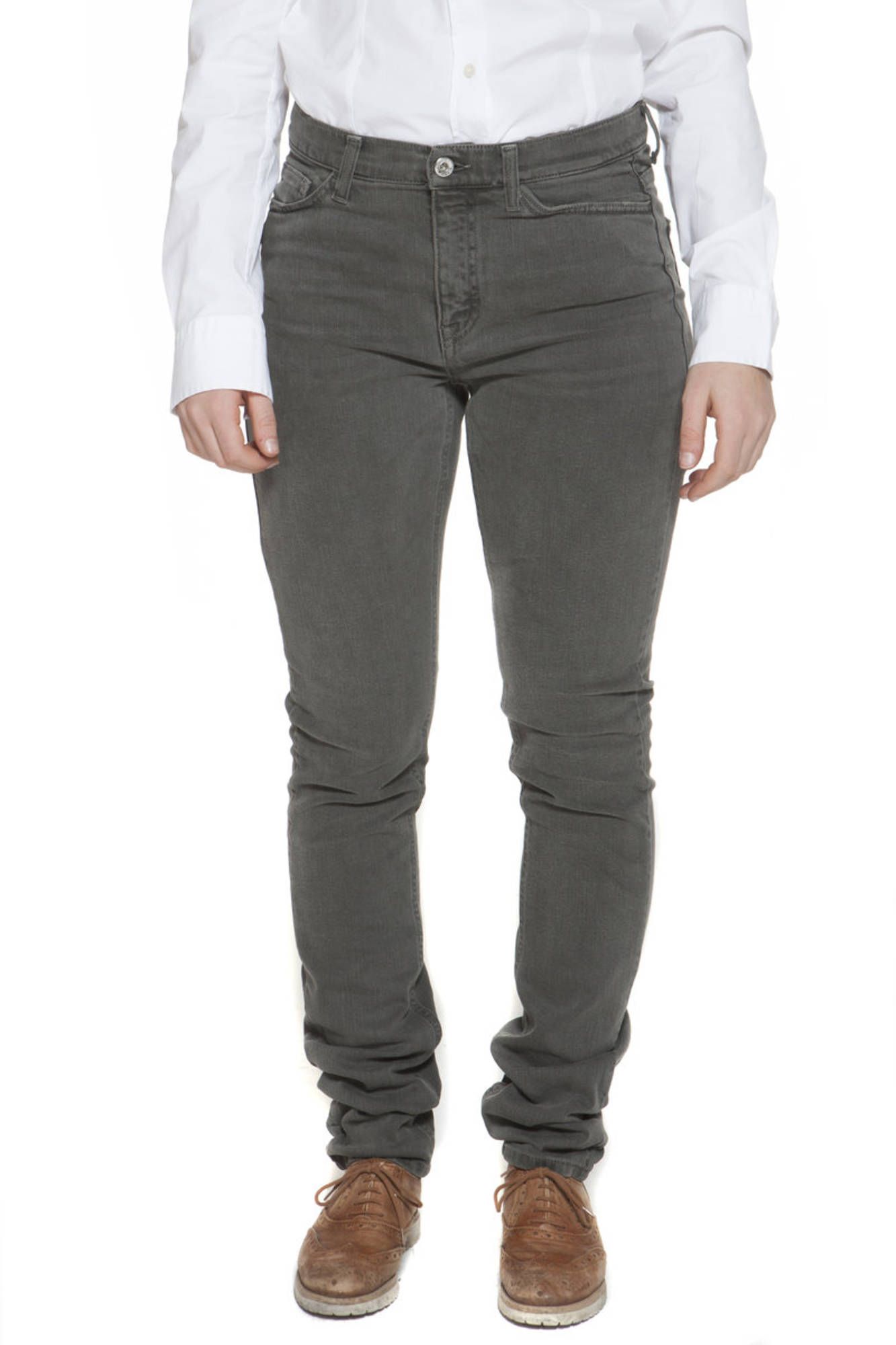 GANT WOMEN'S GREEN TROUSERS