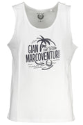 GIAN MARCO VENTURI MEN'S WHITE TANK TOP