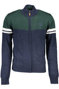 GIAN MARCO VENTURI BLUE MEN'S CARDIGAN
