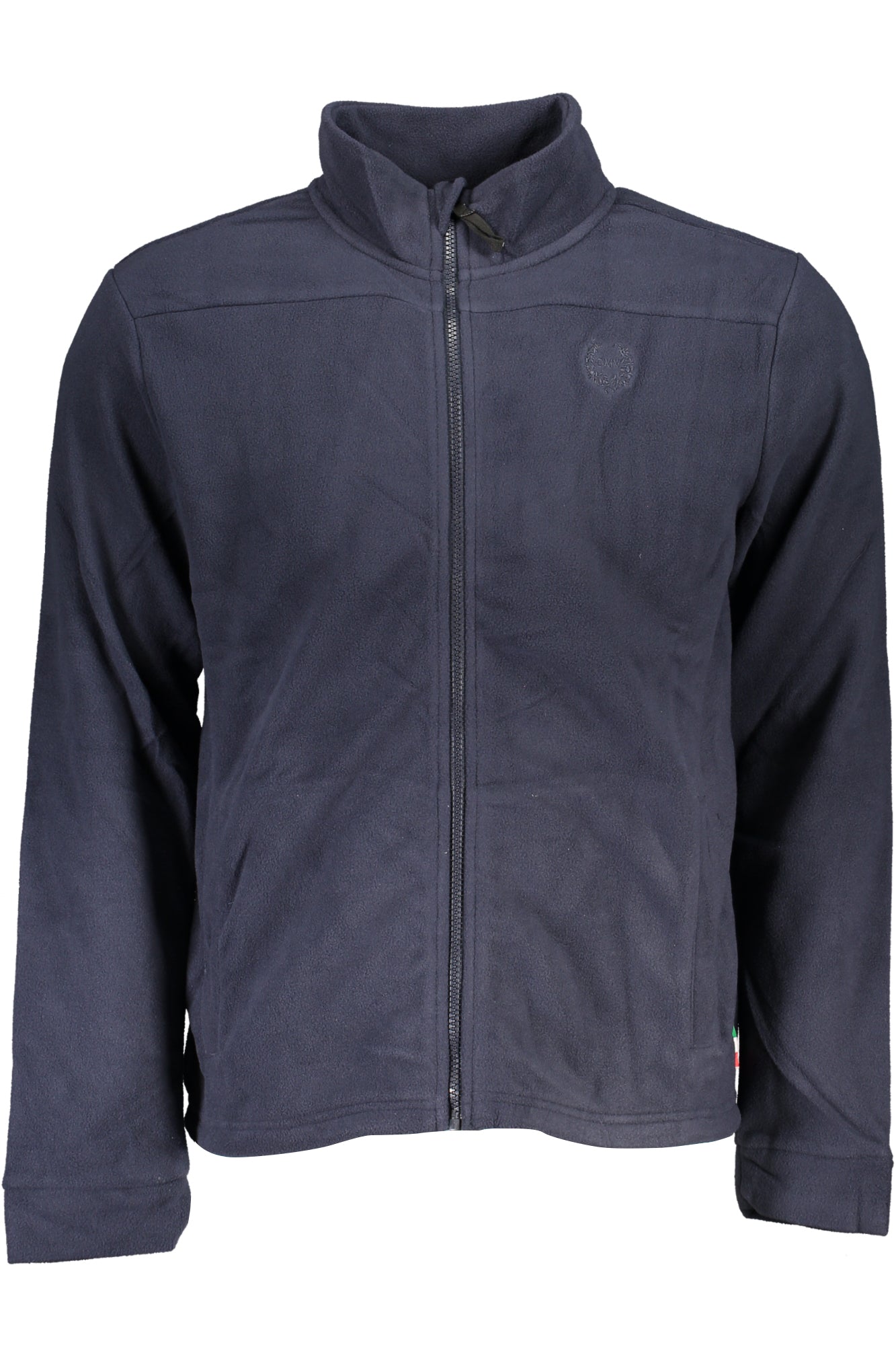 GIAN MARCO VENTURI MEN'S BLUE ZIP SWEATSHIRT