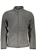 GIAN MARCO VENTURI MEN'S GRAY ZIP SWEATSHIRT