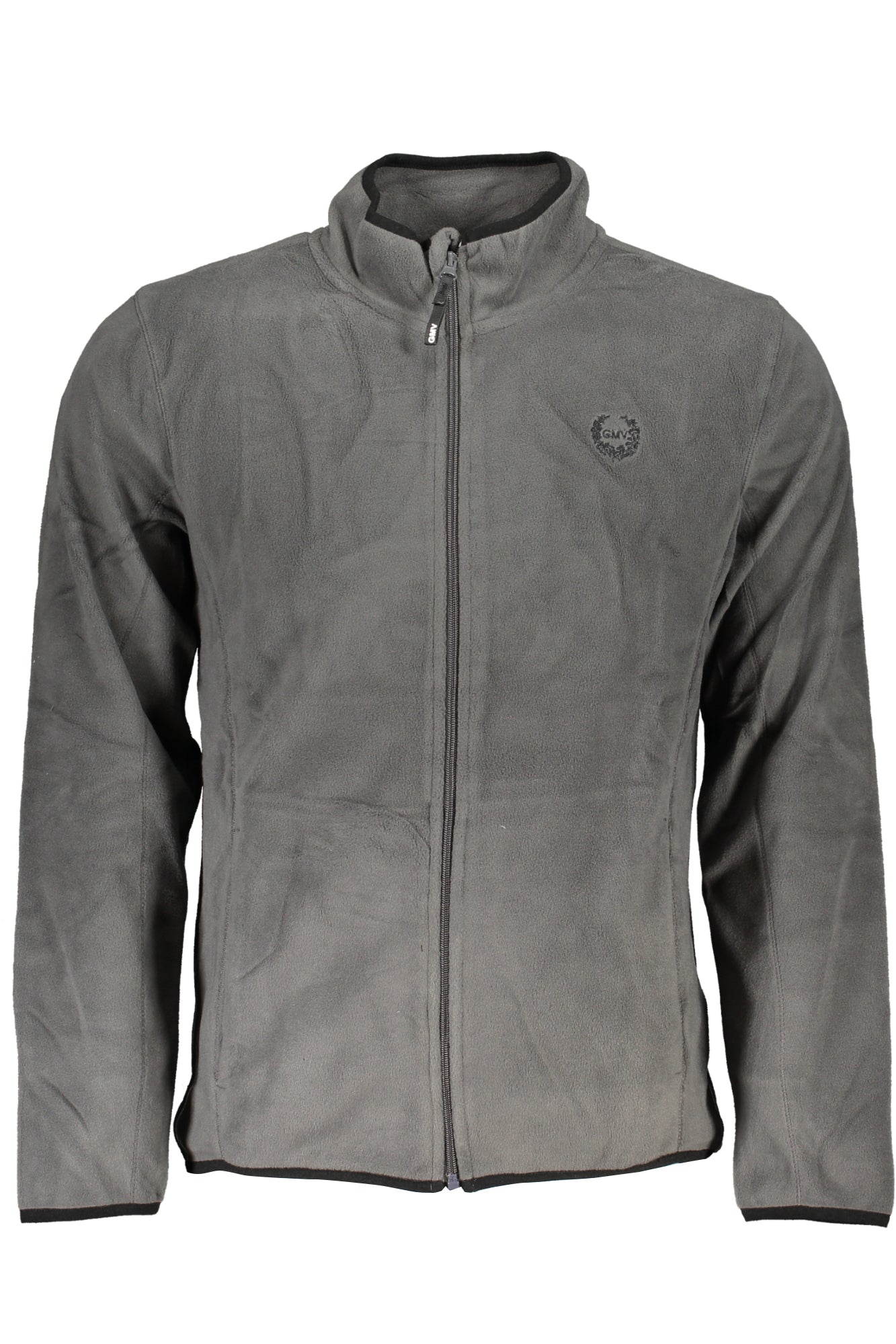 GIAN MARCO VENTURI MEN'S GRAY ZIP SWEATSHIRT