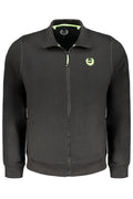 GIAN MARCO VENTURI MEN'S BLACK ZIP SWEATSHIRT