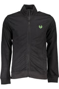 GIAN MARCO VENTURI MEN'S BLACK ZIPPED SWEATSHIRT