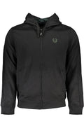 GIAN MARCO VENTURI MEN'S BLACK ZIP SWEATSHIRT