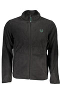 GIAN MARCO VENTURI MEN'S BLACK ZIP SWEATSHIRT
