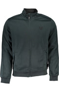 GIAN MARCO VENTURI MEN'S GREEN ZIP SWEATSHIRT