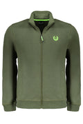GIAN MARCO VENTURI MEN'S GREEN ZIP SWEATSHIRT
