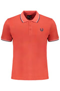 GIAN MARCO VENTURI MEN'S RED SHORT SLEEVED POLO SHIRT