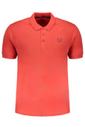 GIAN MARCO VENTURI MEN'S RED SHORT SLEEVED POLO SHIRT