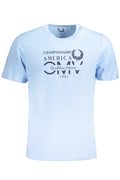GIAN MARCO VENTURI MEN'S SHORT SLEEVED T-SHIRT BLUE