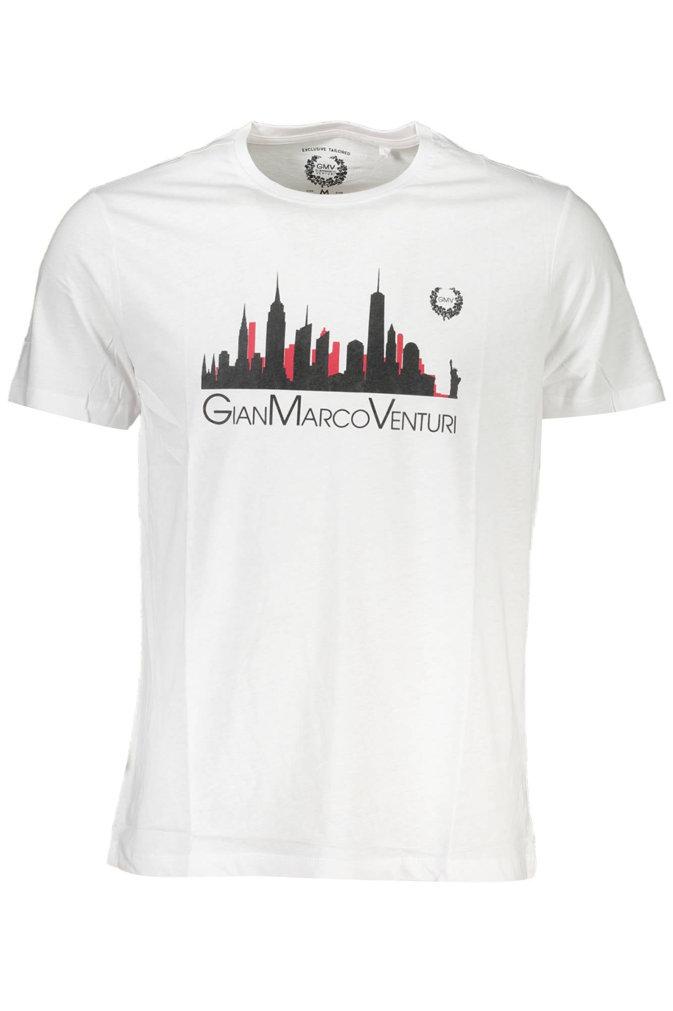 GIAN MARCO VENTURI MEN'S SHORT SLEEVE T-SHIRT WHITE