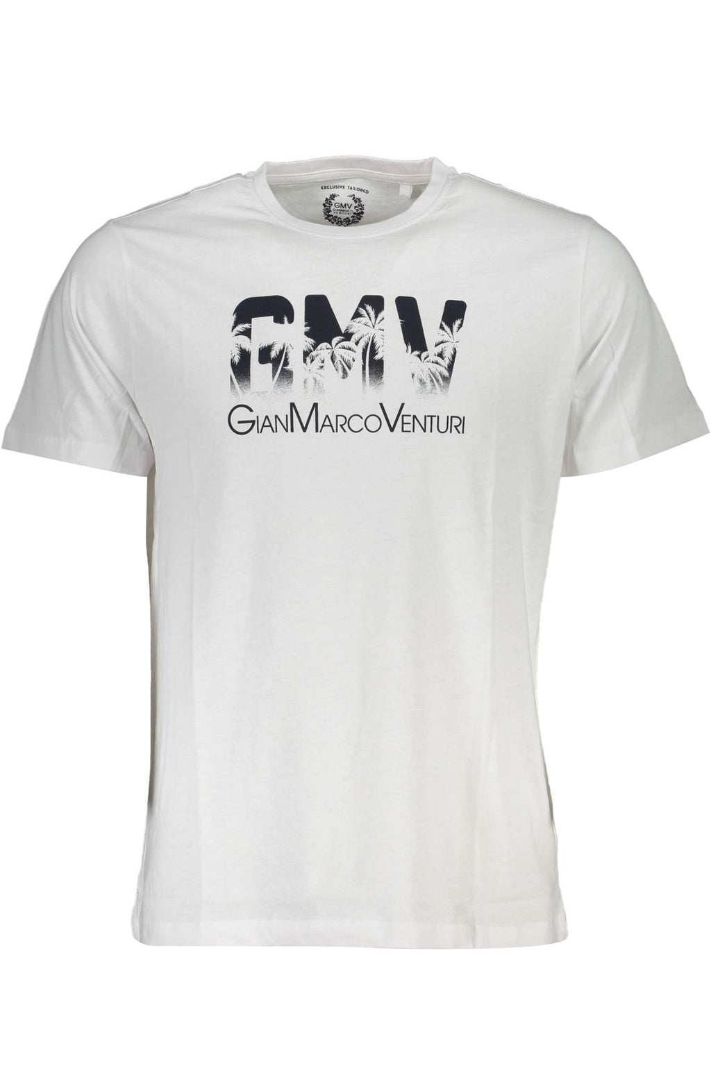 GIAN MARCO VENTURI MEN'S SHORT SLEEVE T-SHIRT WHITE