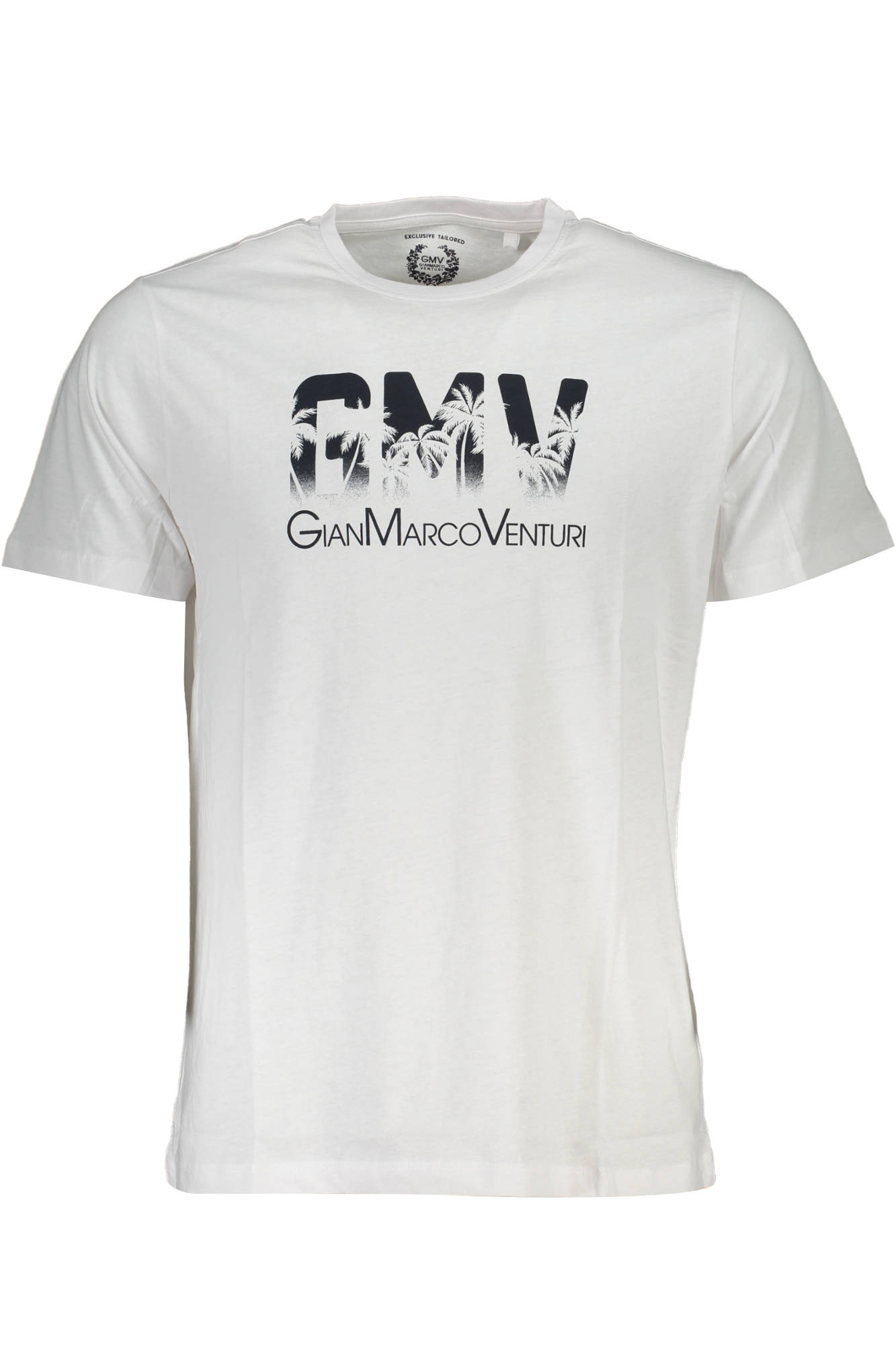 GIAN MARCO VENTURI MEN'S SHORT SLEEVE T-SHIRT WHITE