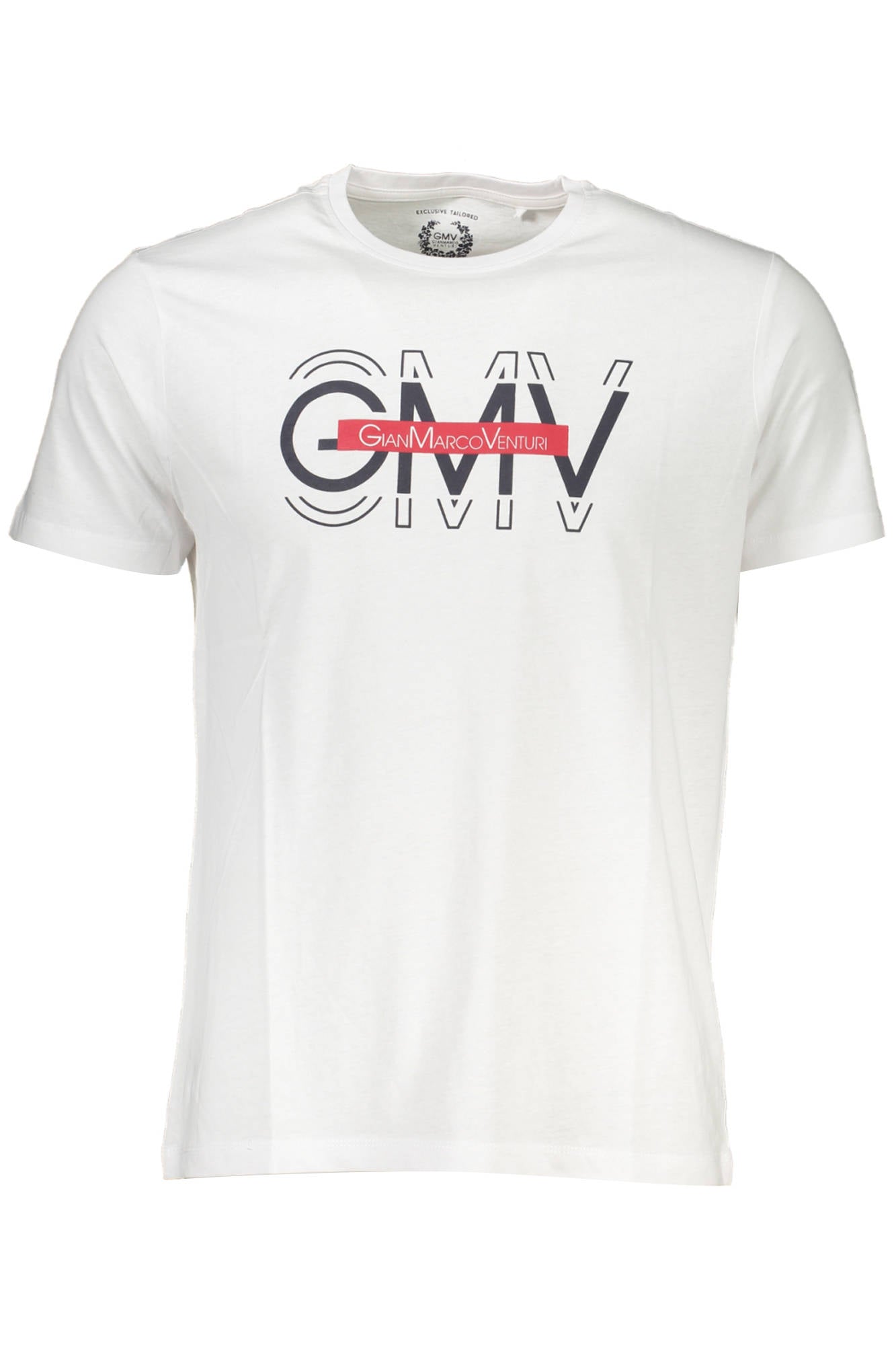 GIAN MARCO VENTURI MEN'S SHORT SLEEVE T-SHIRT WHITE