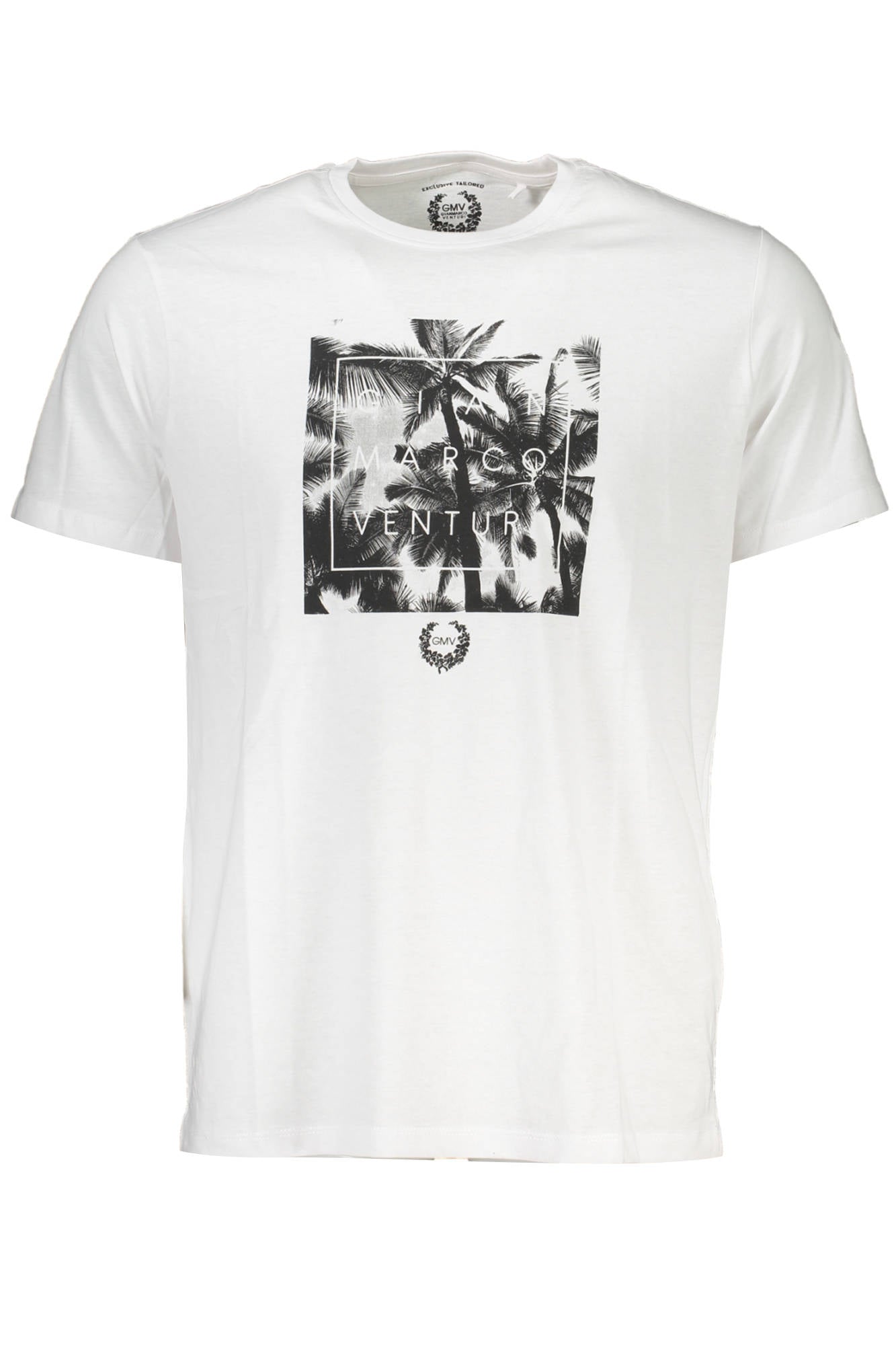 GIAN MARCO VENTURI MEN'S SHORT SLEEVE T-SHIRT WHITE