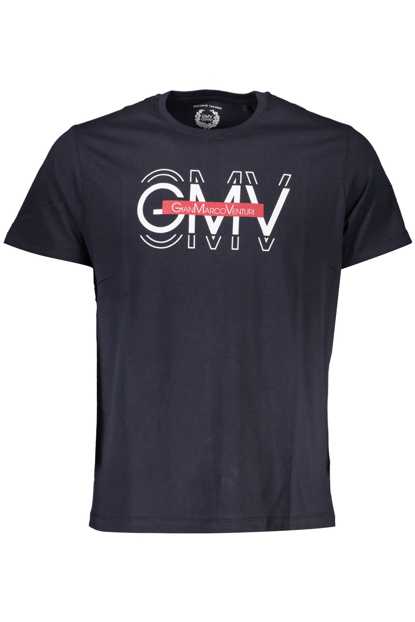 GIAN MARCO VENTURI MEN'S SHORT SLEEVE T-SHIRT BLUE