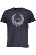 GIAN MARCO VENTURI MEN'S SHORT SLEEVED T-SHIRT BLUE