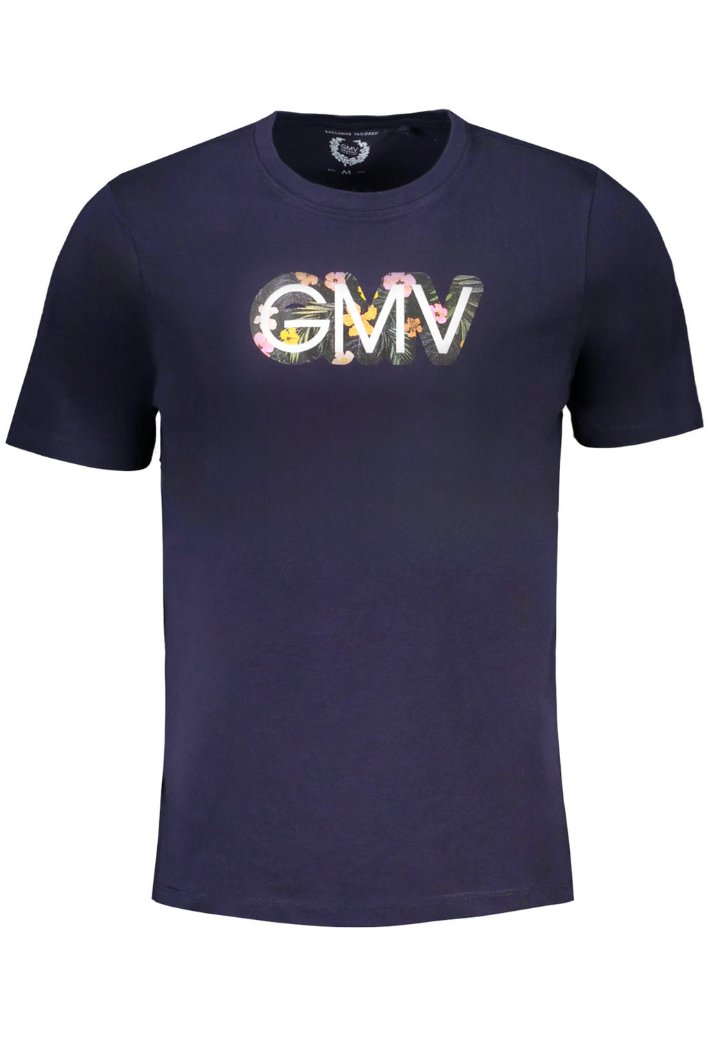 GIAN MARCO VENTURI MEN'S SHORT SLEEVED T-SHIRT BLUE