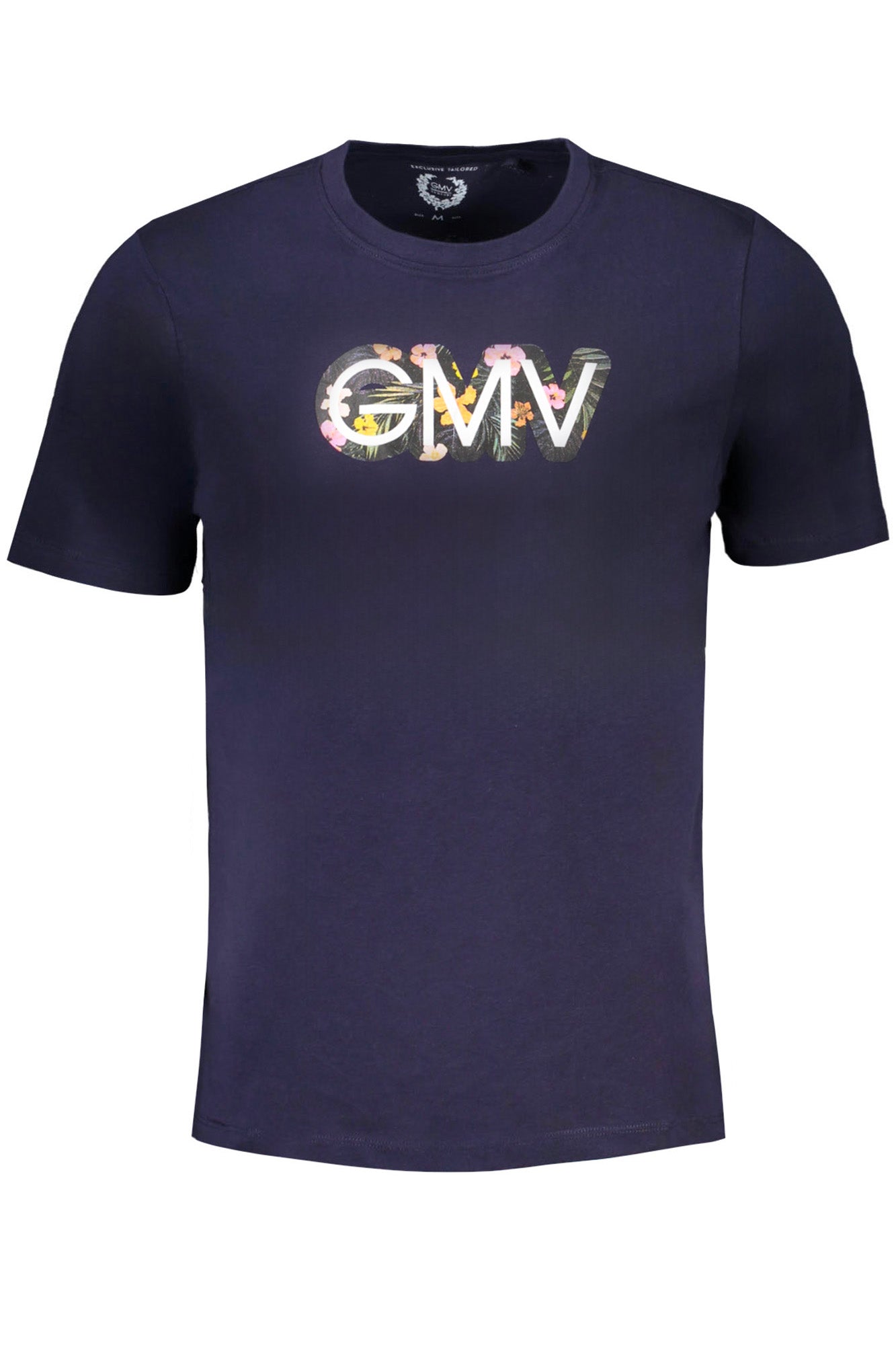 GIAN MARCO VENTURI MEN'S SHORT SLEEVED T-SHIRT BLUE