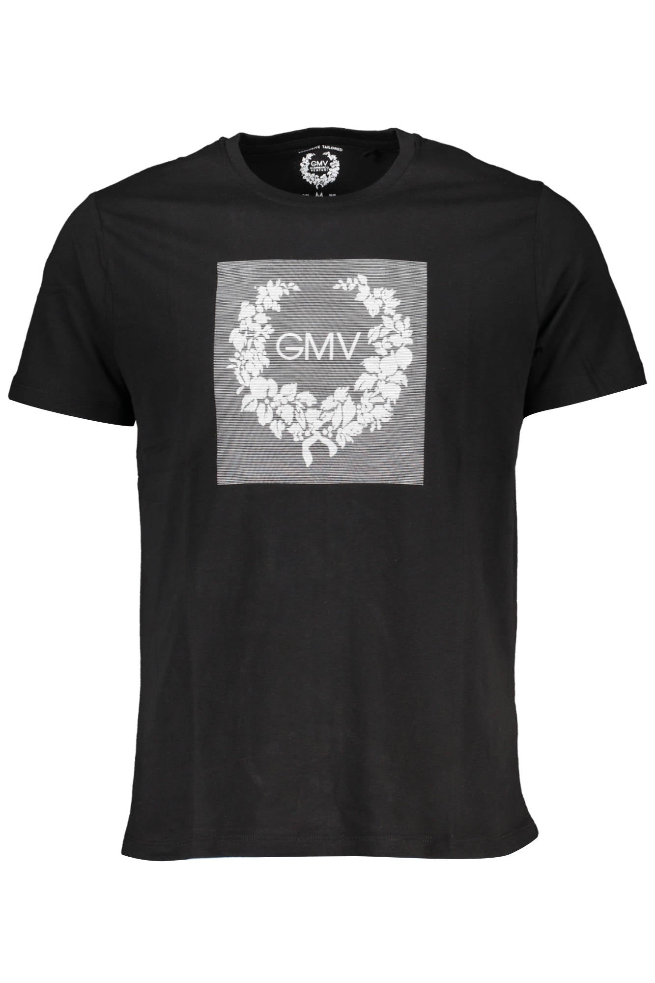 GIAN MARCO VENTURI MEN'S SHORT SLEEVE T-SHIRT BLACK