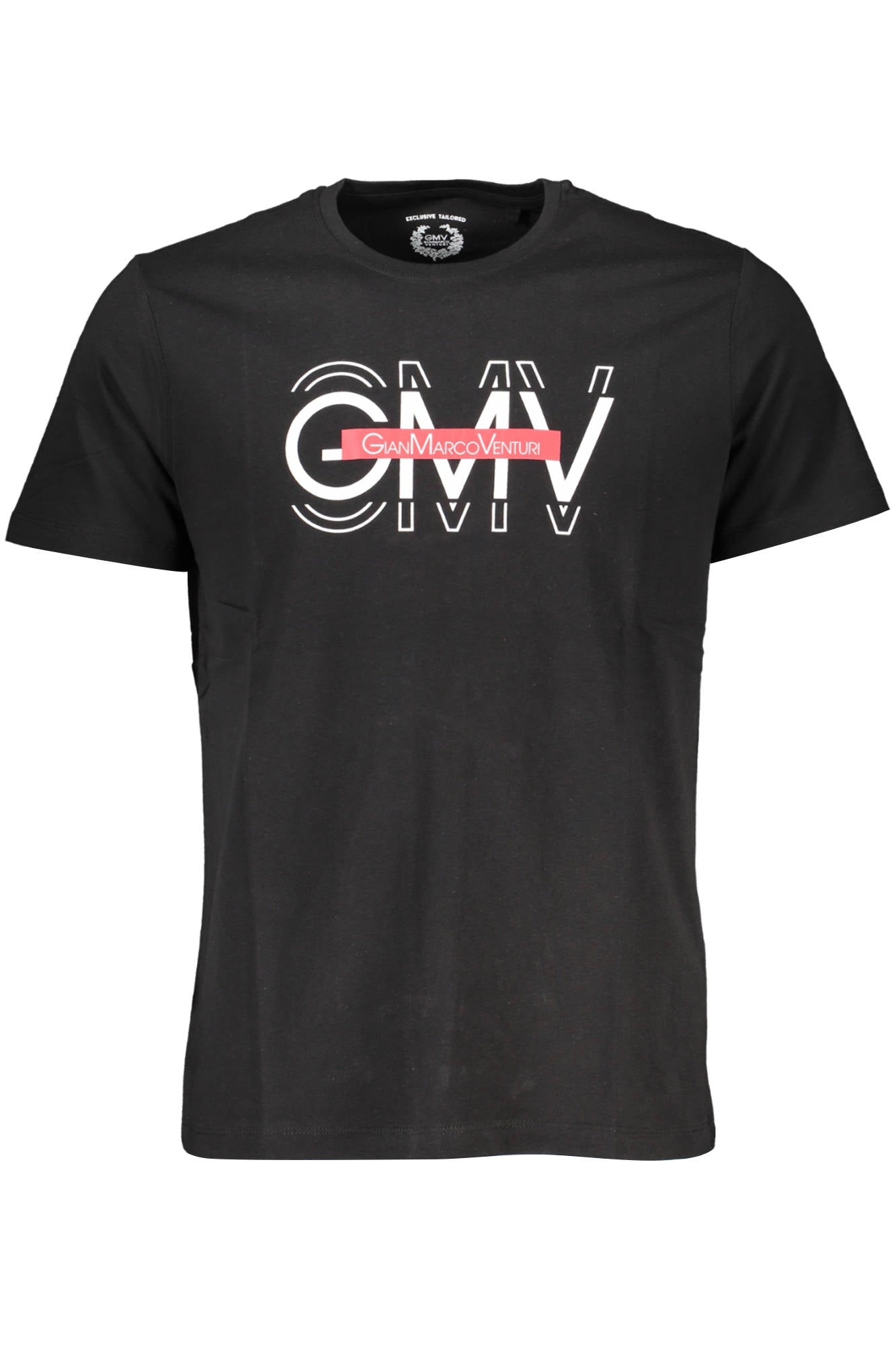 GIAN MARCO VENTURI MEN'S SHORT SLEEVE T-SHIRT BLACK