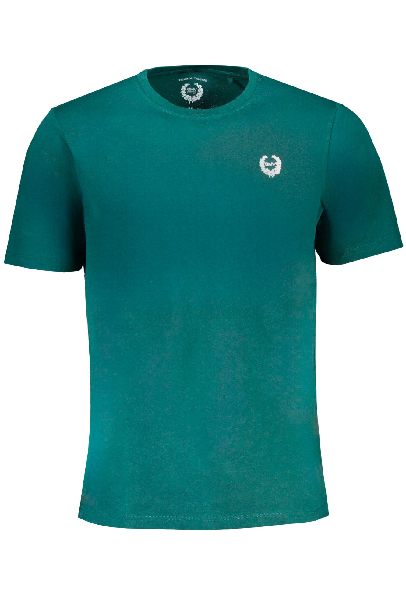 GIAN MARCO VENTURI GREEN MEN'S SHORT SLEEVED T-SHIRT