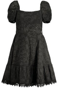 GUESS JEANS SHORT DRESS WOMEN BLACK