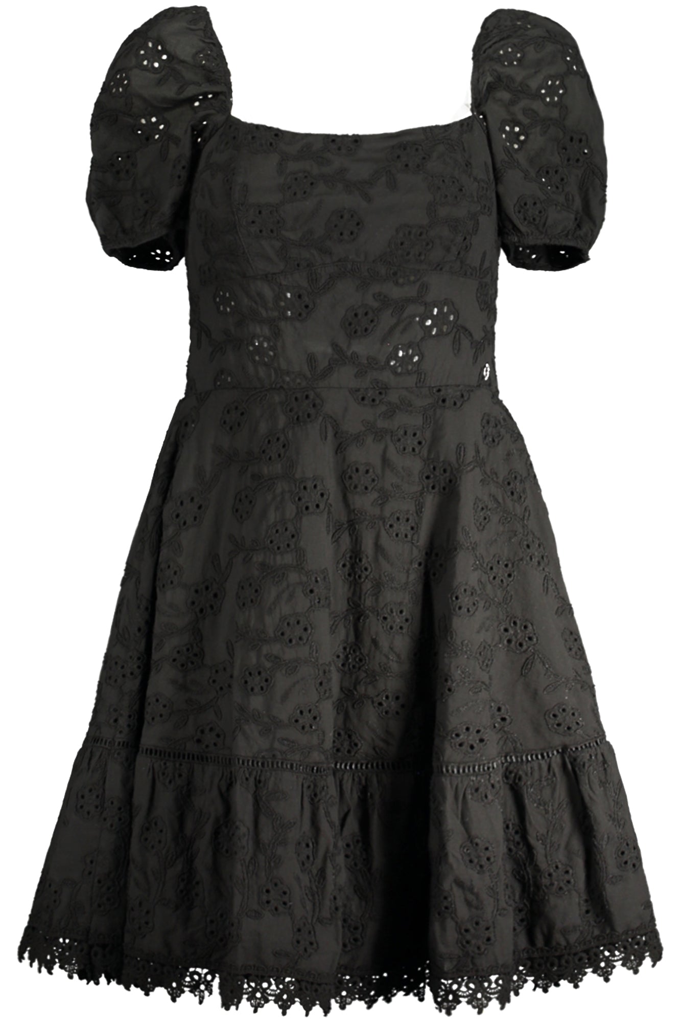 GUESS JEANS SHORT DRESS WOMEN BLACK