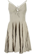 GUESS JEANS SHORT DRESS WOMEN GREEN