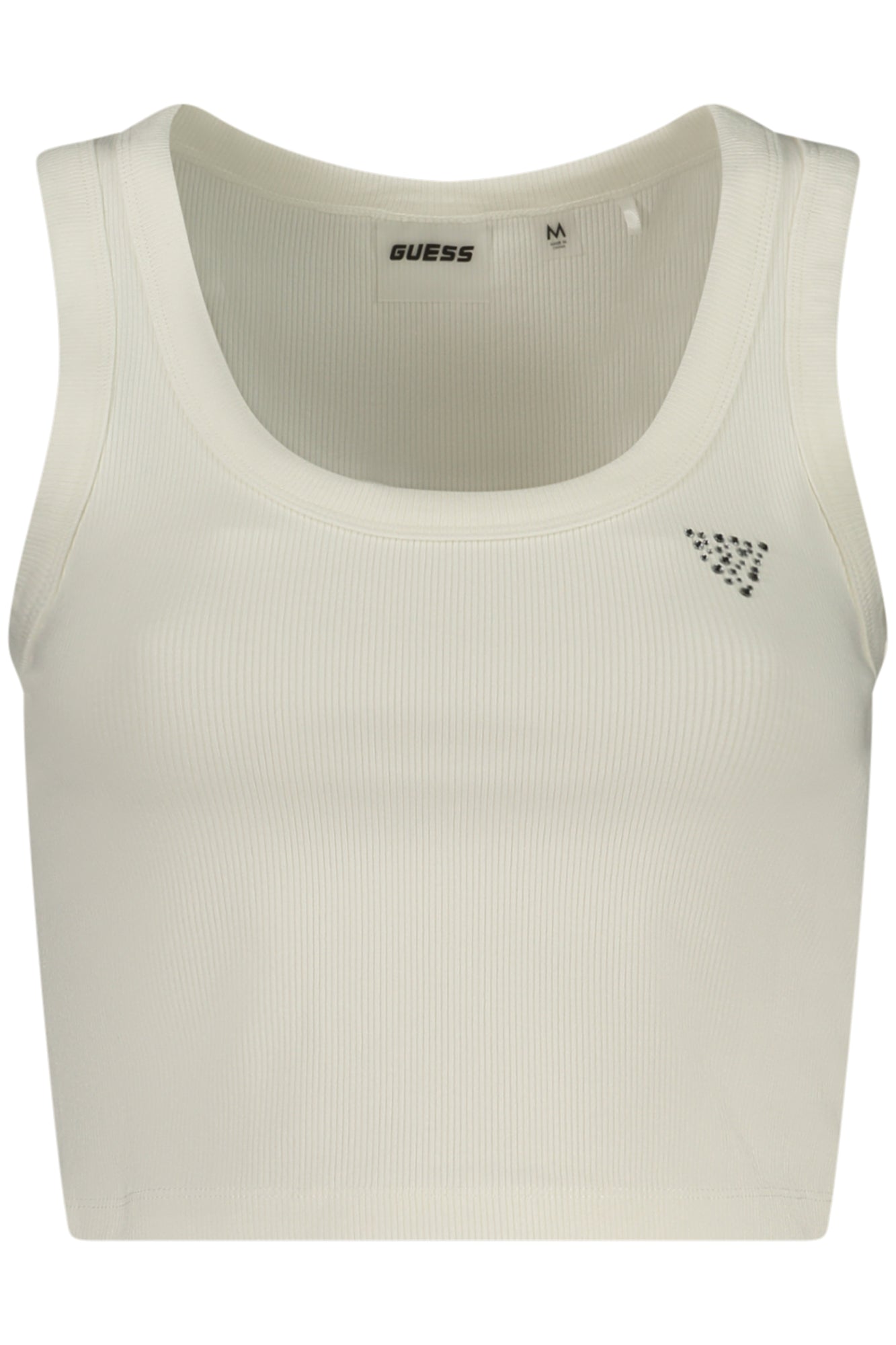 GUESS JEANS WOMEN'S WHITE TANK TOP