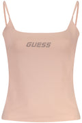 GUESS JEANS WOMEN'S PINK TANK TOP