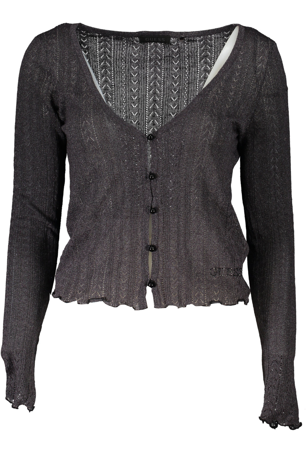 GUESS JEANS WOMEN'S GRAY CARDIGAN