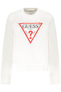 GUESS JEANS WOMEN'S WHITE ZIP-UP SWEATSHIRT