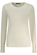 GUESS JEANS WOMEN'S WHITE SWEATER