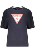 GUESS JEANS WOMEN'S SHORT SLEEVE T-SHIRT BLUE