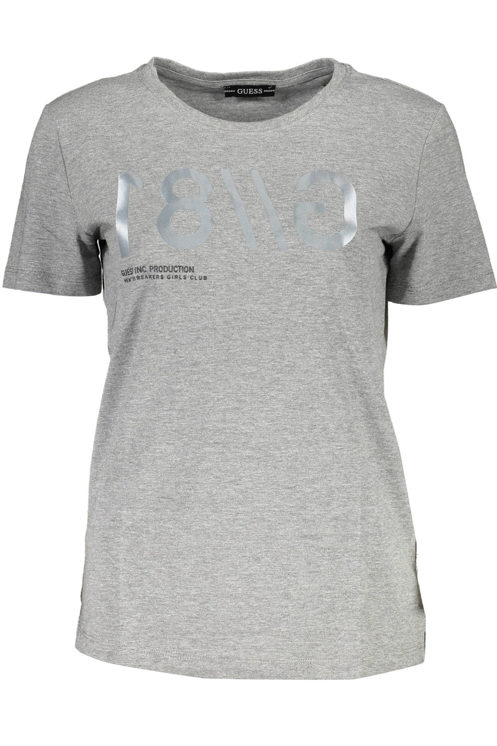 GUESS JEANS SHORT SLEEVE T-SHIRT WOMEN GREY