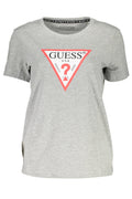 GUESS JEANS SHORT SLEEVE T-SHIRT WOMEN GREY