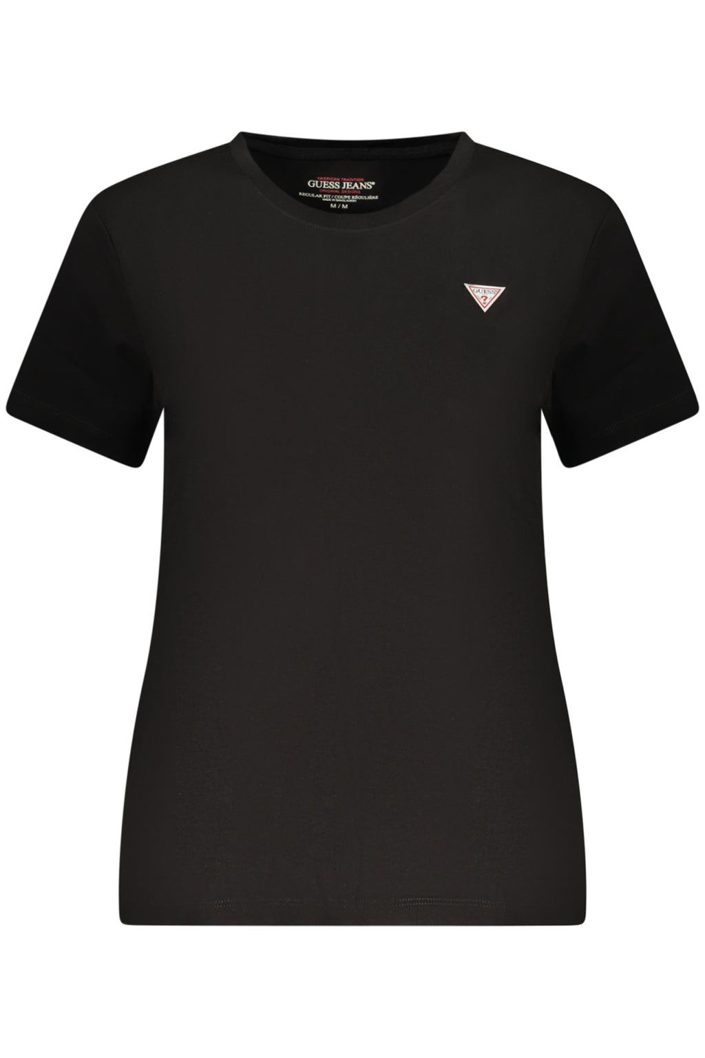 GUESS JEANS WOMEN'S SHORT-SLEEVED T-SHIRT BLACK