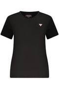 GUESS JEANS WOMEN'S SHORT-SLEEVED T-SHIRT BLACK