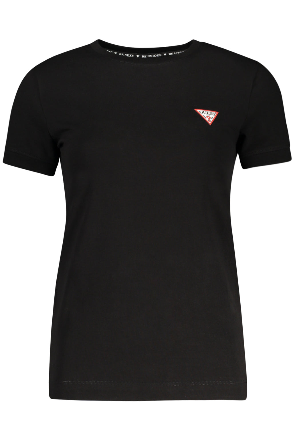 GUESS JEANS SHORT SLEEVE T-SHIRT WOMEN BLACK