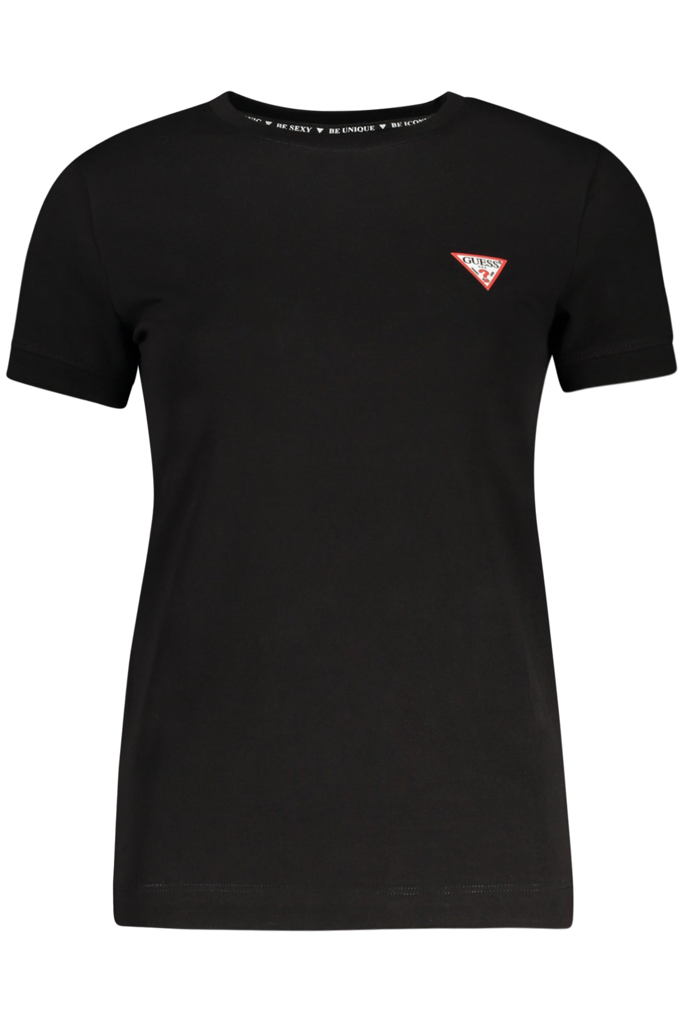 GUESS JEANS SHORT SLEEVE T-SHIRT WOMEN BLACK