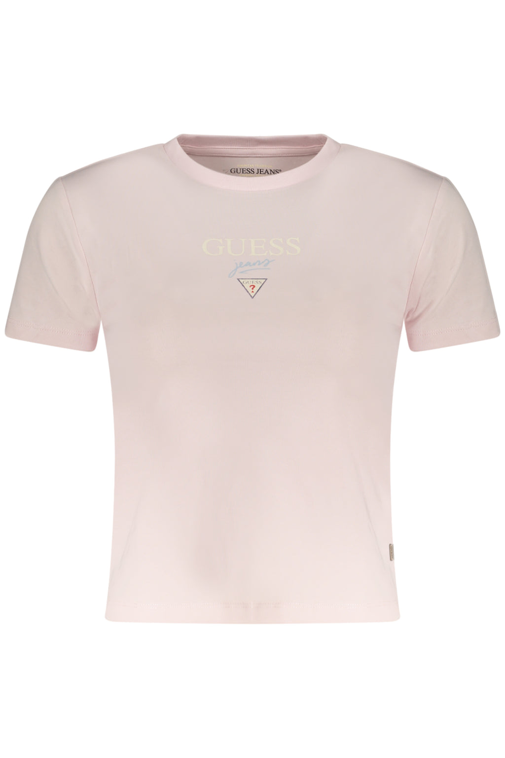 GUESS JEANS WOMEN'S SHORT SLEEVE T-SHIRT PINK