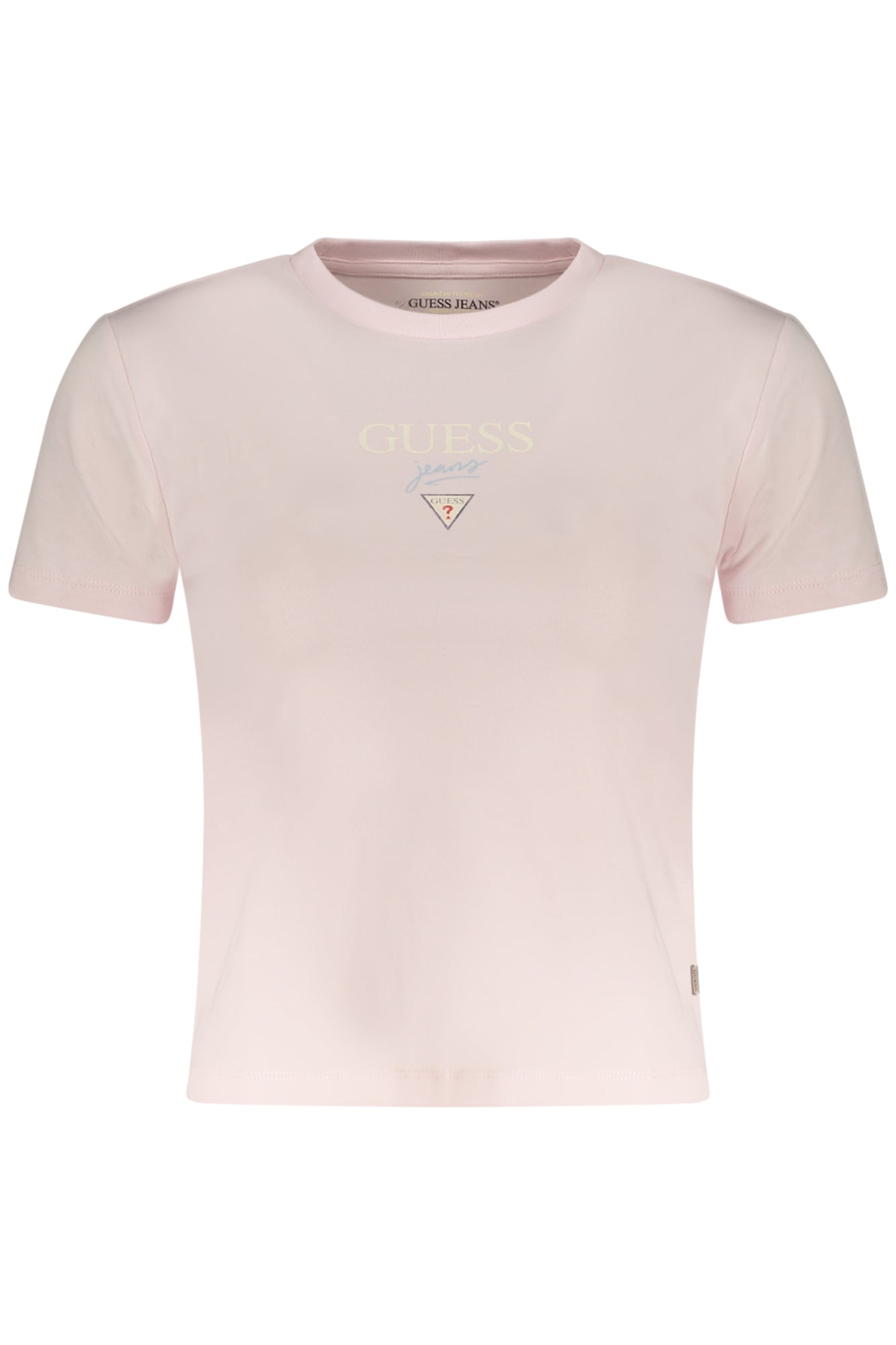 GUESS JEANS WOMEN'S SHORT SLEEVE T-SHIRT PINK