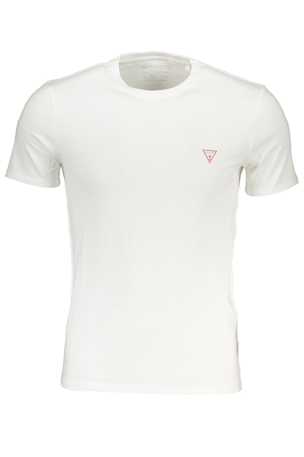 GUESS JEANS WHITE MEN'S SHORT SLEEVED T-SHIRT