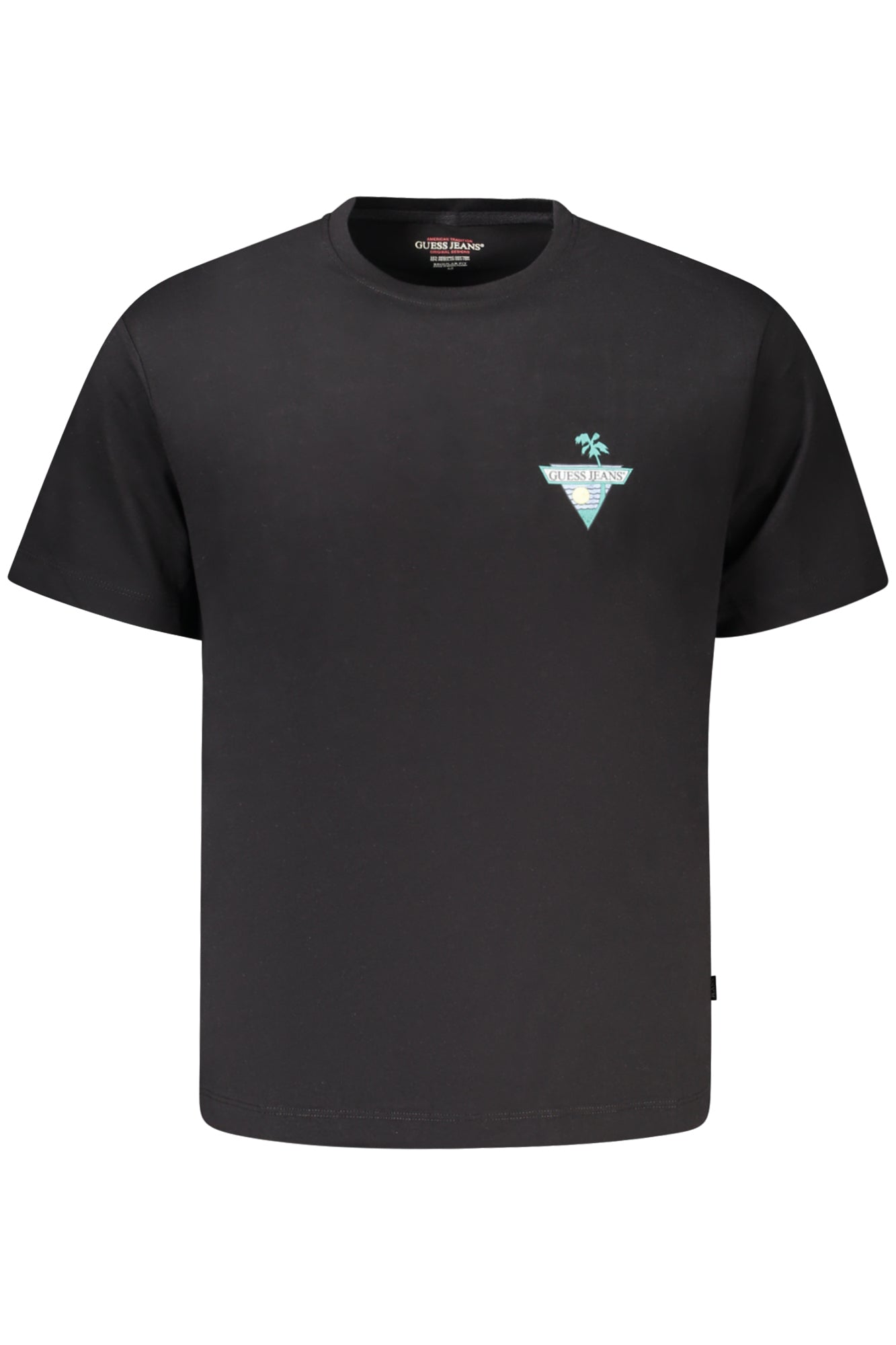 GUESS JEANS SHORT SLEEVE T-SHIRT MEN BLACK